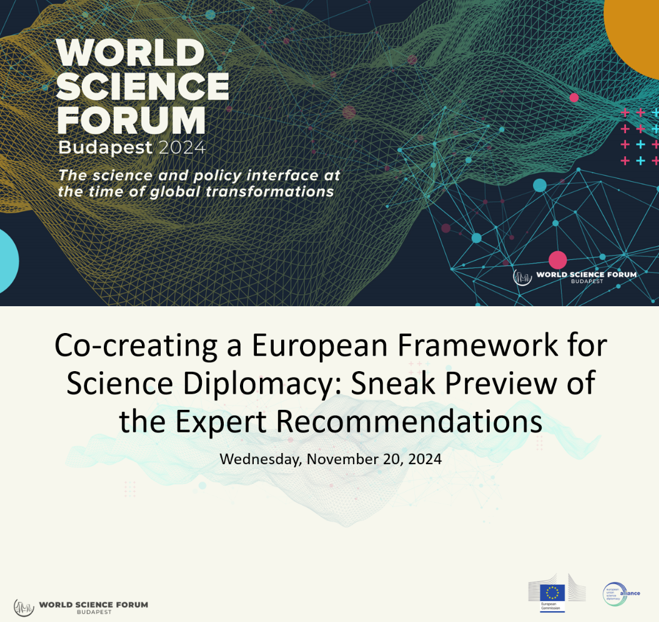 Sneak Preview of the Expert Recommendations on Science Diplomacy at the World Science Forum in Budapest